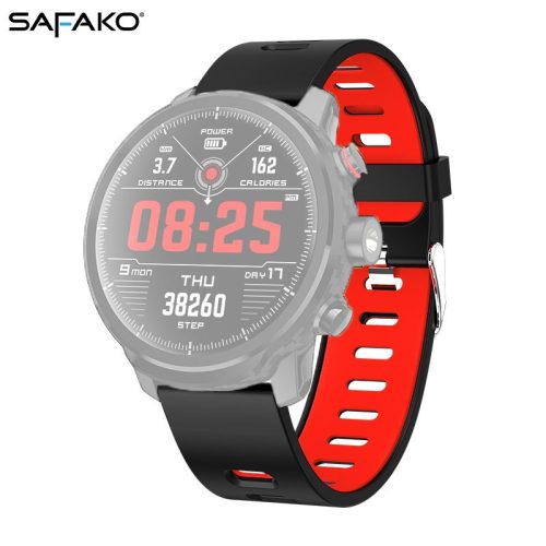 Curea pentru ceas inteligent - Safako SWP50  (Culoare roșu- negru)