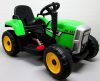 (Devalorizat) Tractor electric pentru copii cu remorcă, verde