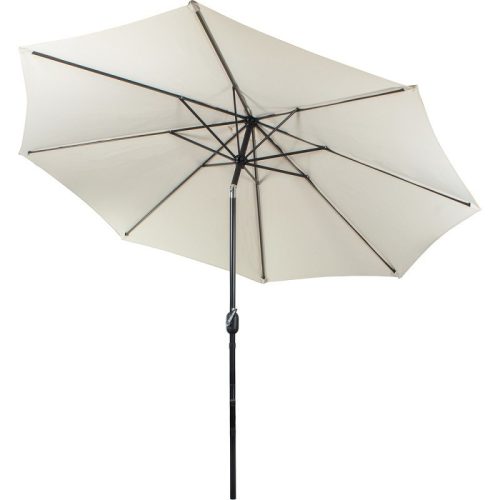 Umbrelă de soare cu cadru metalic, culoare crem