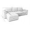 VEGAS canapea colțar extensibil, 250x160 cm, stânga, culoare - gri / alb