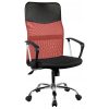 Nemo, scaun de birou pivotant, material plasă, roșu