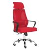 Nigel, scaun de birou rotativ, stofă, roșu