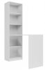 Drohmo R50, combinație etajeră și birou, alb