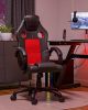 Enzo scaun pivotant de birou, roșu-negru
