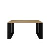 Riano MIX Salon Loft masă cafea modernă, stejar-negru