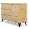 Shannan Scandi 1D3S comoda, 110x78.5x39 cm, stejar