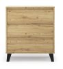 Shannan 3S Scandi comoda, 70x78.5x39 cm, stejar