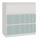 Drohmo MIX M3 ARTEO comoda, 70x75x40 cm, alb-verde menta