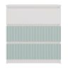 Drohmo MIX M3 ARTEO comoda, 70x75x40 cm, alb-verde menta