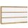 Shandro M6 120 dulap cu sertare, 120x75x30 cm, stejar-alb 