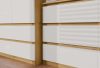 Shandro M6 120 dulap cu sertare, 120x75x30 cm, stejar-alb 
