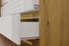 Shandro M6 140 dulap cu sertare, 138x75x40 cm, stejar-alb 