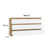Shandro M6 140 dulap cu sertare, 138x75x40 cm, stejar-alb 