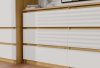 Shandro M6 140 dulap cu sertare, 138x75x40 cm, stejar-alb 