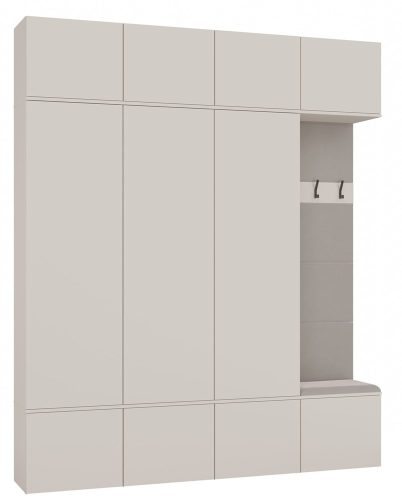 Kashar HAGA IV (3 dulapuri, 1 cuier) dulap garderobă, 150x238x35 cm, casmir 