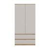 Kashan SS-90 dulap garderobă, 90x180x80 cm, stejar-casmir 
