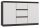 Rialto 2D3S dulap cu sertare, 120x75x40 cm, antracit-alb 