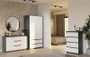 Rialto 2D3S dulap cu sertare, 120x75x40 cm, antracit-alb 