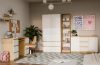 Shandro 2D3S dulap cu sertare, 120x75x40 cm, stejar-alb 