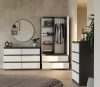 Rialto M6 120 dulap cu sertare, 120x75x30 cm, antracit-alb 