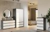Rialto M6 120 dulap cu sertare, 120x75x30 cm, antracit-alb 