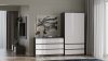 Rialto M6 120 dulap cu sertare, 120x75x30 cm, antracit-alb 
