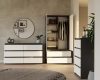 Rialto M6 140 dulap cu sertare, 138x75x40 cm, antracit-alb 