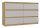 Kashan M6 120 dulap cu sertare, 120x75x30 cm, stejar-casmir 