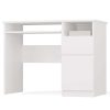 Drohmo PORTO masă birou cu stocare pe dreapta, 98,5x75,5x51 cm, alb 