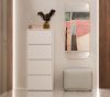 Drohmo ALMA (4 rafturi) comoda, 50x119x40 cm, alb 