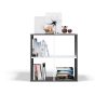 Rialto Malax 2x2 raft, 74x75x30 cm, antracit-alb 
