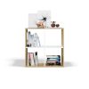 Shandro Malax 2x2 raft, 74x75x30 cm, stejar-alb 