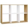 Shandro Malax 2x3 raft, 110x75x30 cm, stejar-alb 