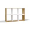 Shandro Malax 2x3 raft, 110x75x30 cm, stejar-alb 