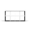 Rialto Malax 2x4 raft, 147x75x30 cm, antracit-alb 