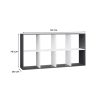 Rialto Malax 2x4 raft, 147x75x30 cm, antracit-alb 