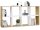 Shandro Malax 2x4 raft, 147x75x30 cm, stejar-alb 