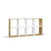 Shandro Malax 2x4 raft, 147x75x30 cm, stejar-alb 