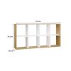 Shandro Malax 2x4 raft, 147x75x30 cm, stejar-alb 