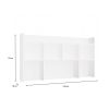 Drohmo NDST 130 raft de perete, 128x70x18 cm, alb 