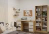 Shandro R40 dulap cu rafturi, 40x182x30 cm, stejar-alb 