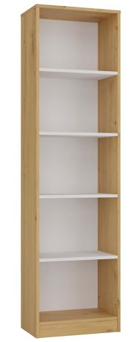 Shandro R50 dulap cu rafturi, 50x182x30 cm, stejar-alb 
