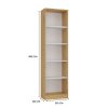 Shandro R50 dulap cu rafturi, 50x182x30 cm, stejar-alb 
