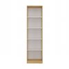 Shandro R50 dulap cu rafturi, 50x182x30 cm, stejar-alb 