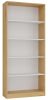 Shandro R80 dulap cu rafturi, 80x182x30 cm, stejar-alb 