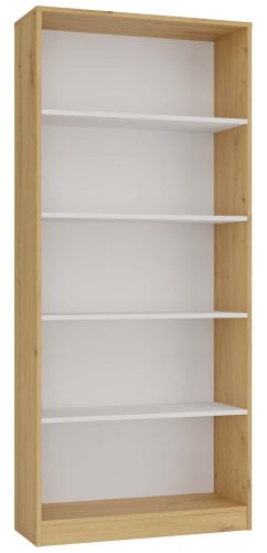 Shandro R80 dulap cu rafturi, 80x182x30 cm, stejar-alb 
