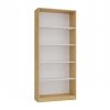 Shandro R80 dulap cu rafturi, 80x182x30 cm, stejar-alb 