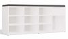 Drohmo TALLIN dulap pantofi, 110x49x35 cm, alb 