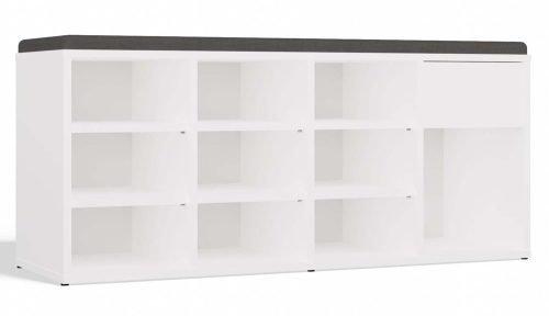 Drohmo TALLIN dulap pantofi, 110x49x35 cm, alb 