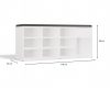 Drohmo TALLIN dulap pantofi, 110x49x35 cm, alb 